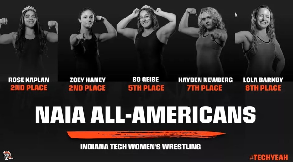 Barkby, Geibe named All American for Ind. Tech Wrestling